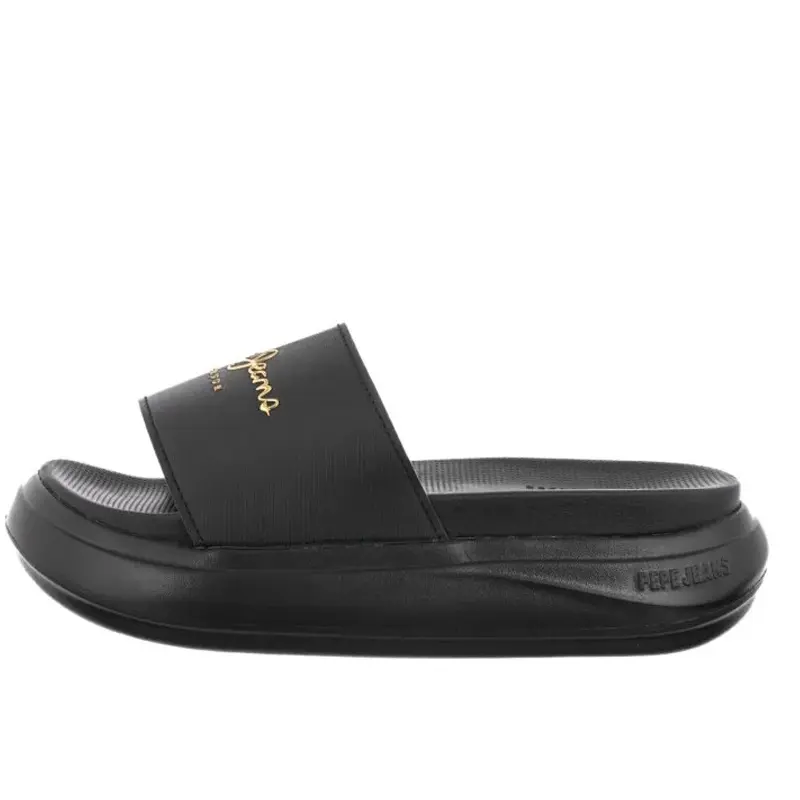 Pepe Jeans Μαύρη Παντόφλα Slide με Logo 4 Pepe Jeans Μαύρη Παντόφλα Slide με Logo - Image 4