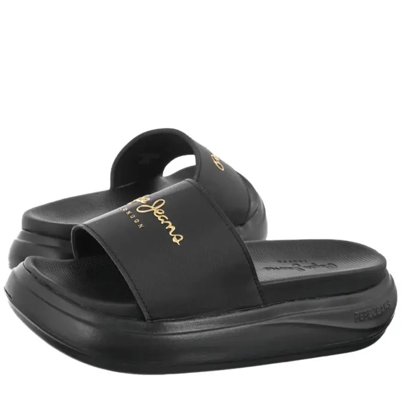 Pepe Jeans Μαύρη Παντόφλα Slide με Logo 5 Pepe Jeans Μαύρη Παντόφλα Slide με Logo - Image 5