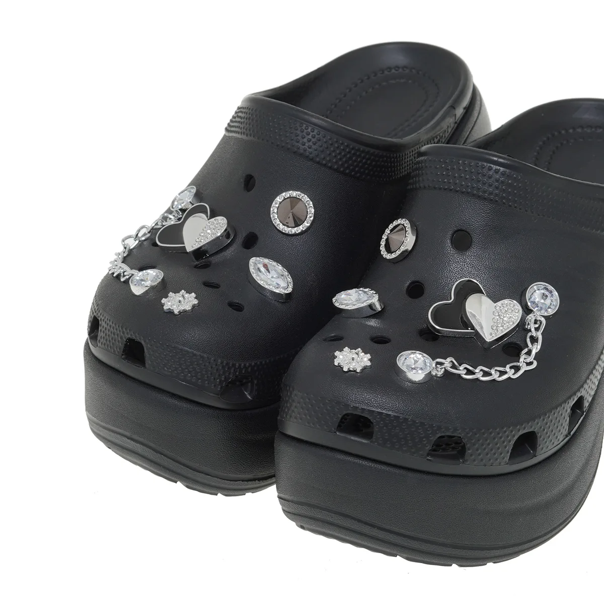 EXE Platform Clogs με Διακοσμητικά Μαύρα 3 EXE Platform Clogs με Διακοσμητικά Μαύρα - Image 3
