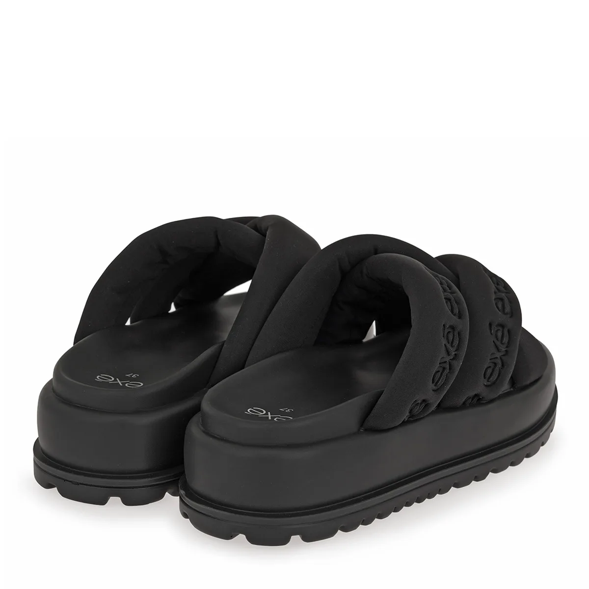 Exe Platform Slides Black Γυναικείες Παντόφλες Πλατφόρμα 3 Exe Platform Slides Black Γυναικείες Παντόφλες Πλατφόρμα - Image 3