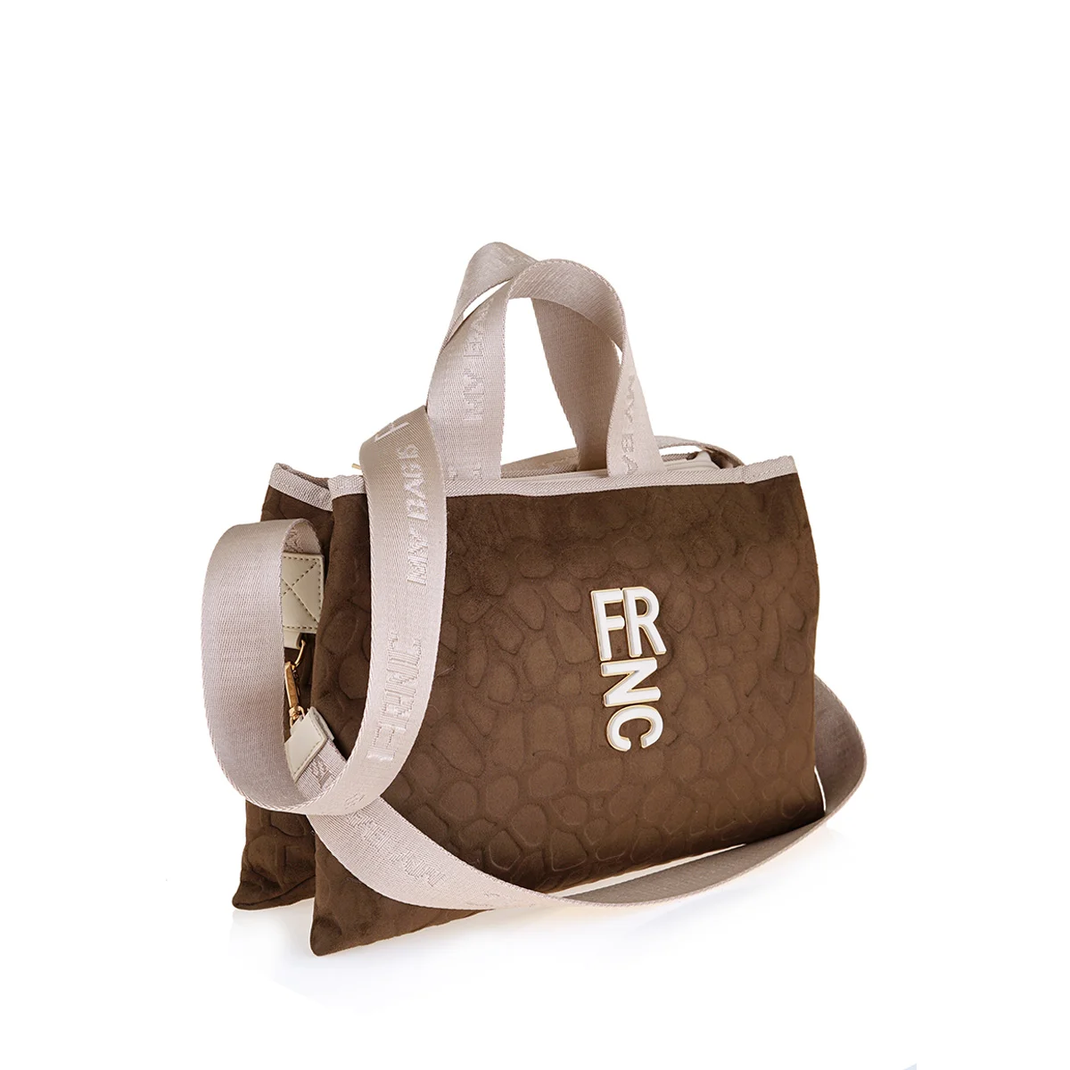 Τσάντα Χειρός & Ώμου FRNC 6194 Κροκό Καφέ 2 Τσάντα Χειρός & Ώμου FRNC 6194 Κροκό Καφέ - Image 2