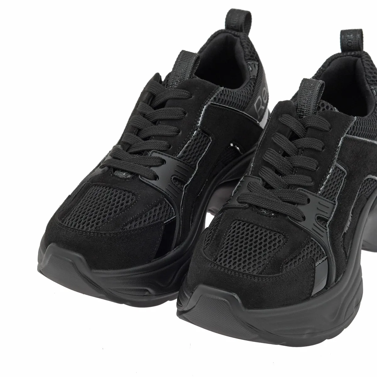 Renato Garini Μαύρα Chunky Sneakers 4 Renato Garini Μαύρα Chunky Sneakers - Image 4
