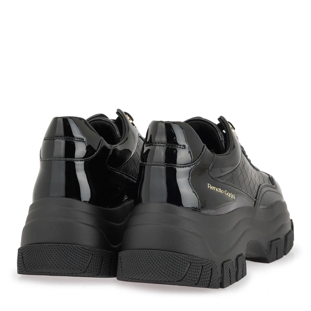 Renato Garini Μαύρα Chunky Sneakers 3 Renato Garini Μαύρα Chunky Sneakers - Image 3