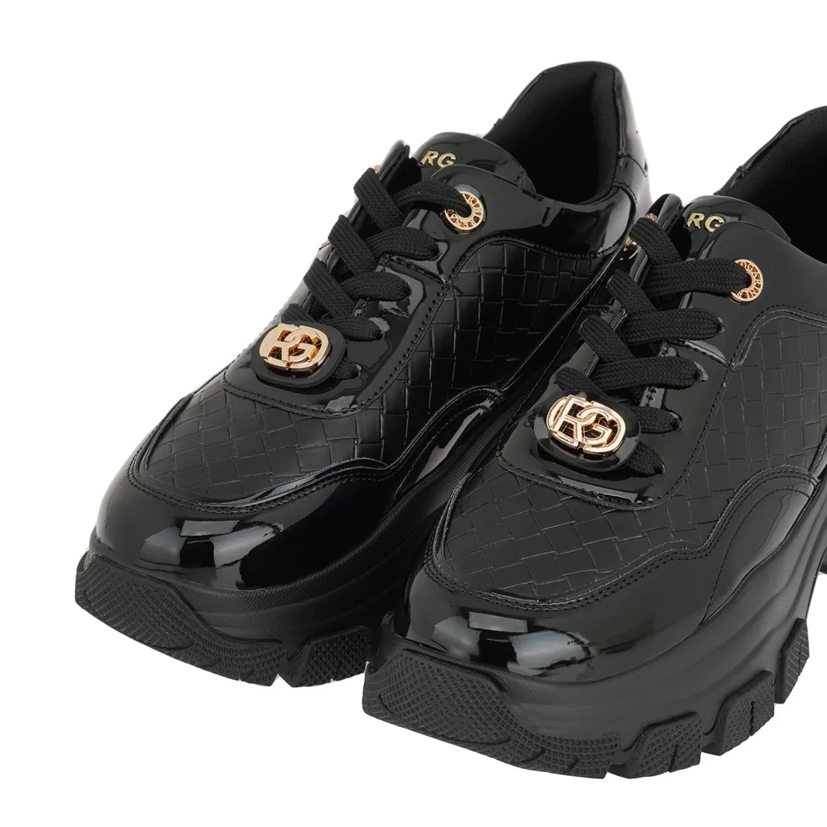 Renato Garini Μαύρα Chunky Sneakers 4 Renato Garini Μαύρα Chunky Sneakers - Image 4