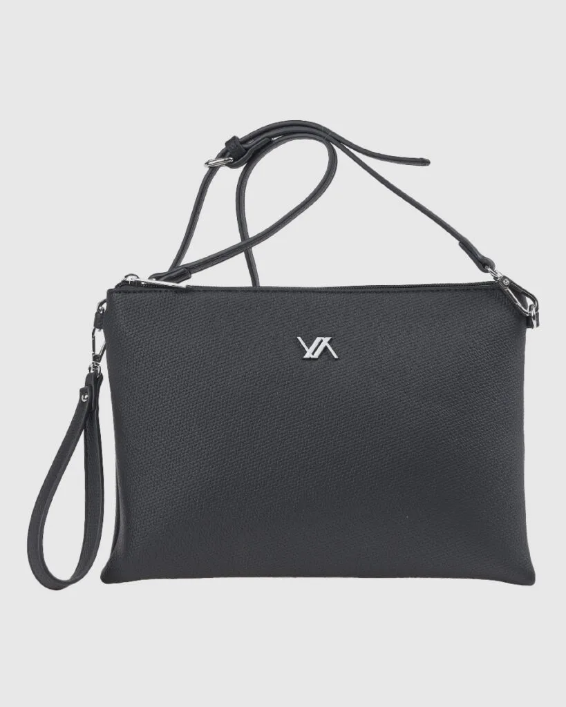 Verde Τσάντα Χιαστί Φάκελος Μαύρη με Λουράκι 2 Verde Τσάντα Χιαστί Φάκελος Μαύρη με Λουράκι - Image 2