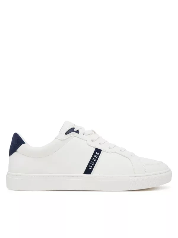 Guess Ανδρικά Sneaker Λευκό με Navy Λεπτομέρειες