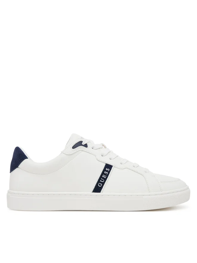 Guess Ανδρικά Sneaker Λευκό με Navy Λεπτομέρειες 1 Guess Ανδρικά Sneaker Λευκό με Navy Λεπτομέρειες