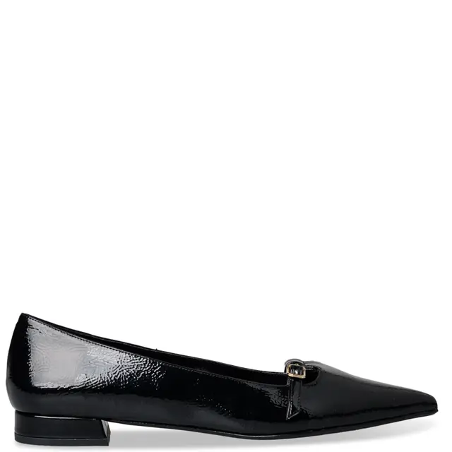 Γυναικείες Μπαλαρίνες Μαύρες Λουστρίνι με Μεταλλική Λεπτομέρεια Envie 1 Γυναικείες Μπαλαρίνες Μαύρες Λουστρίνι με Μεταλλική Λεπτομέρεια Envie