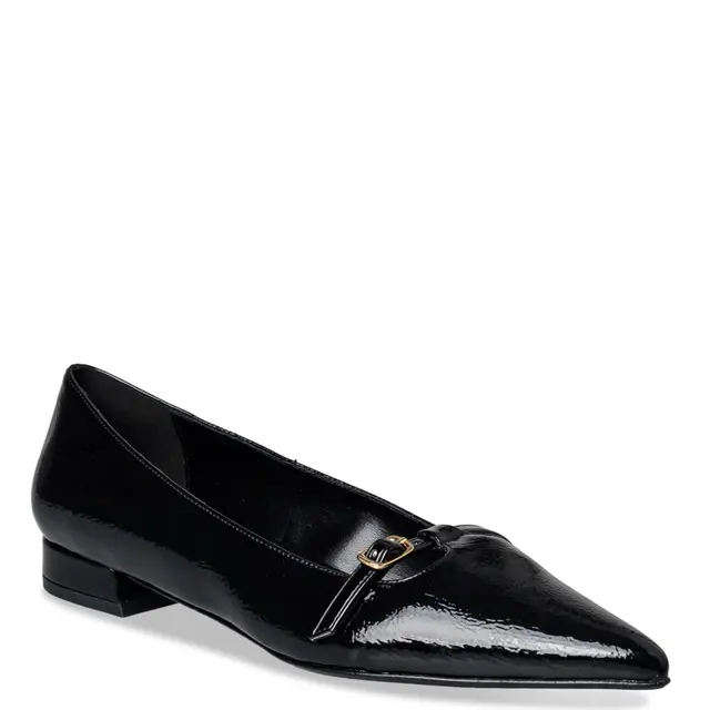 Γυναικείες Μπαλαρίνες Μαύρες Λουστρίνι με Μεταλλική Λεπτομέρεια Envie 2 Γυναικείες Μπαλαρίνες Μαύρες Λουστρίνι με Μεταλλική Λεπτομέρεια Envie - Image 2