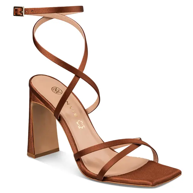 Γυναικείο Πέδιλο Envie με Λεπτά Λουράκια & Τακούνι σε Ταμπά Απόχρωση 2 Γυναικείο Πέδιλο Envie με Λεπτά Λουράκια & Τακούνι σε Ταμπά Απόχρωση - Image 2