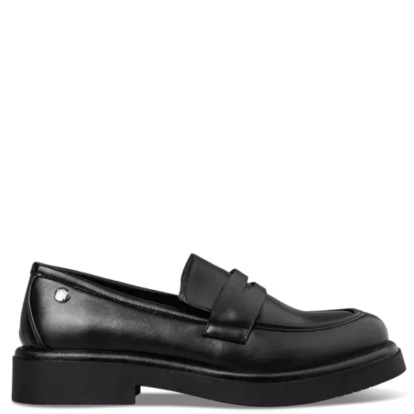 Envie Γυναικεία Μαύρα Μοκασίνια με Minimal Σχέδιο