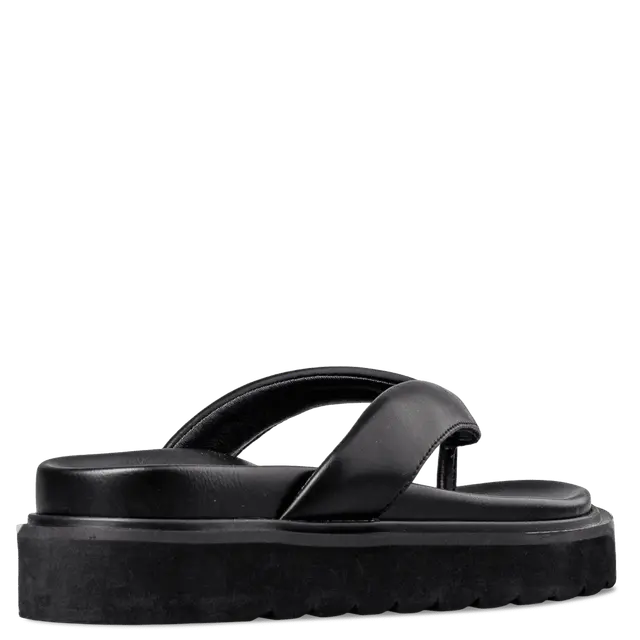 ENVIE Γυναικεία Flatform Παντόφλα Μαύρη με Χιαστί Σχέδιο 3 ENVIE Γυναικεία Flatform Παντόφλα Μαύρη με Χιαστί Σχέδιο - Image 3