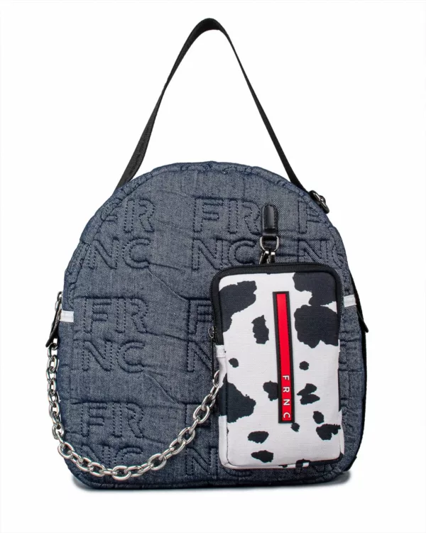 FRNC Γυναικεία Τσάντα Πλάτης Μπλέ