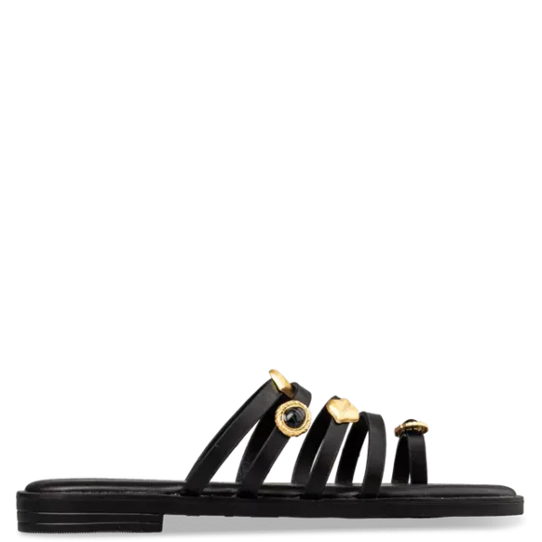 Envie Γυναικεία Flats Μαύρα