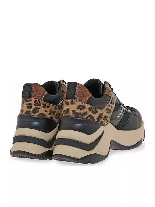 Γυναικείο Sneaker Renato Garini Μάυρο Με Leopar 3 Γυναικείο Sneaker Renato Garini Μάυρο Με Leopar - Image 3