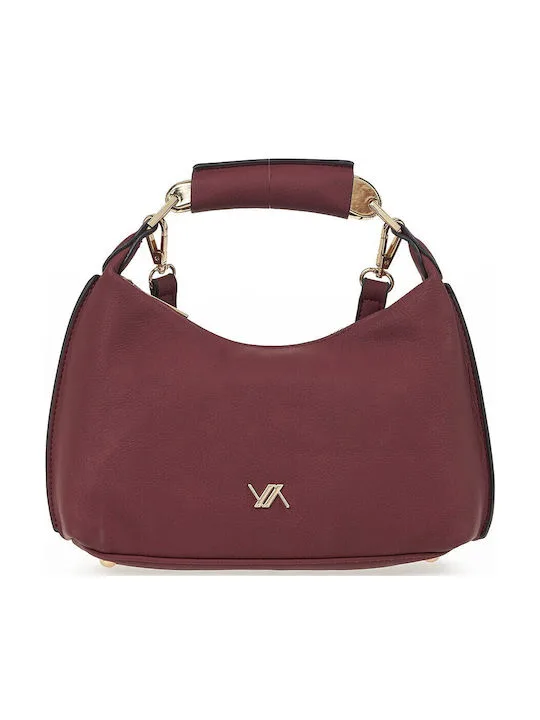 Orobyss 27 Γυναικεία Τσάντα Χειρός Verde Μπορντό με Κοντή Λαβή