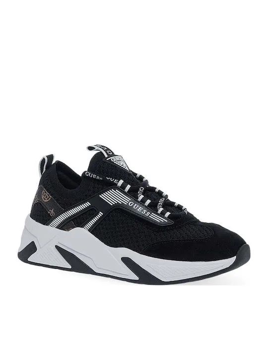 Guess Γυναικεία Sneakers Μαύρα με Chunky Σόλα & Logo Λεπτομέρειες 3 Guess Γυναικεία Sneakers Μαύρα με Chunky Σόλα & Logo Λεπτομέρειες - Image 3