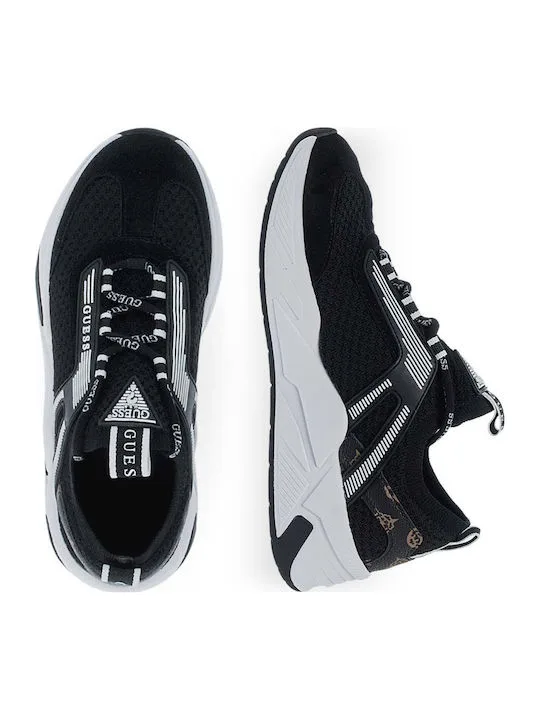 Guess Γυναικεία Sneakers Μαύρα με Chunky Σόλα & Logo Λεπτομέρειες 4 Guess Γυναικεία Sneakers Μαύρα με Chunky Σόλα & Logo Λεπτομέρειες - Image 4