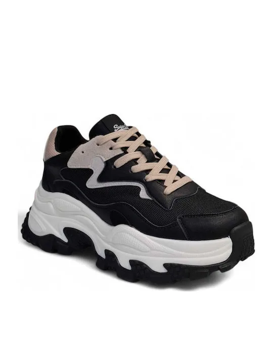 Superdry Γυναικεία Sneakers Chunky – Μαύρο/Μπεζ 2 Superdry Γυναικεία Sneakers Chunky – Μαύρο/Μπεζ - Image 2