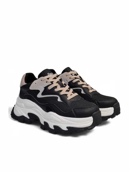Superdry Γυναικεία Sneakers Chunky – Μαύρο/Μπεζ 4 Superdry Γυναικεία Sneakers Chunky – Μαύρο/Μπεζ - Image 4