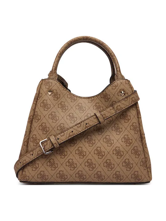 Guess Meridian II Γυναικεία Τσάντα Χειρός με Λουράκι – Καφέ 2 Guess Meridian II Γυναικεία Τσάντα Χειρός με Λουράκι – Καφέ - Image 2