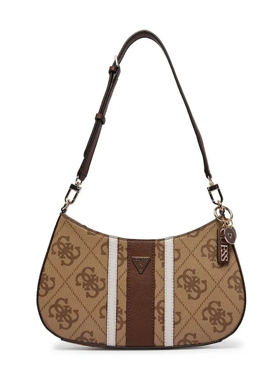 Guess Noelle II Γυναικεία Τσάντα Ώμου – Καφέ
