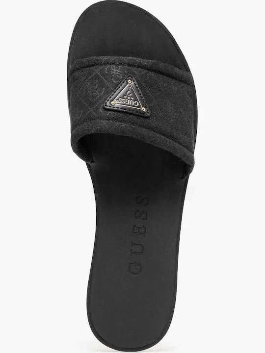 Guess Γυναικεία Σανδάλια Slide Μαύρα με Ανάγλυφο Logo 4 Guess Γυναικεία Σανδάλια Slide Μαύρα με Ανάγλυφο Logo - Image 4