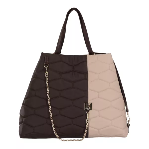 FRNC Δίχρωμη Καπιτονέ Τσάντα