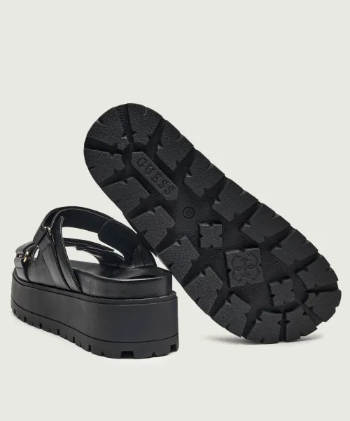 GUESS Chunky Platform Sandals Μαύρα 4 GUESS Chunky Platform Sandals Μαύρα - Image 4