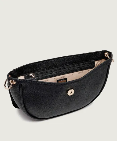 Guess Camelia Τσάντα Ώμου Μαύρη Γυναικεία 4 Guess Camelia Τσάντα Ώμου Μαύρη Γυναικεία - Image 4
