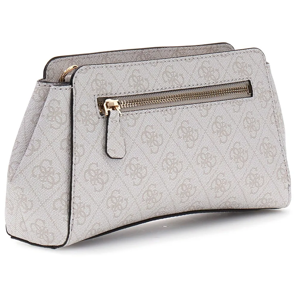 Guess Leona Logo Bag Bone Τσάντα Ώμου με Logo Print 2 Guess Leona Logo Bag Bone Τσάντα Ώμου με Logo Print - Image 2