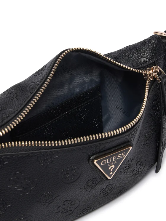 Guess Μαύρη Τσάντα Μέσης με Ανάγλυφο Μονόγραμμα 4 Guess Μαύρη Τσάντα Μέσης με Ανάγλυφο Μονόγραμμα - Image 4