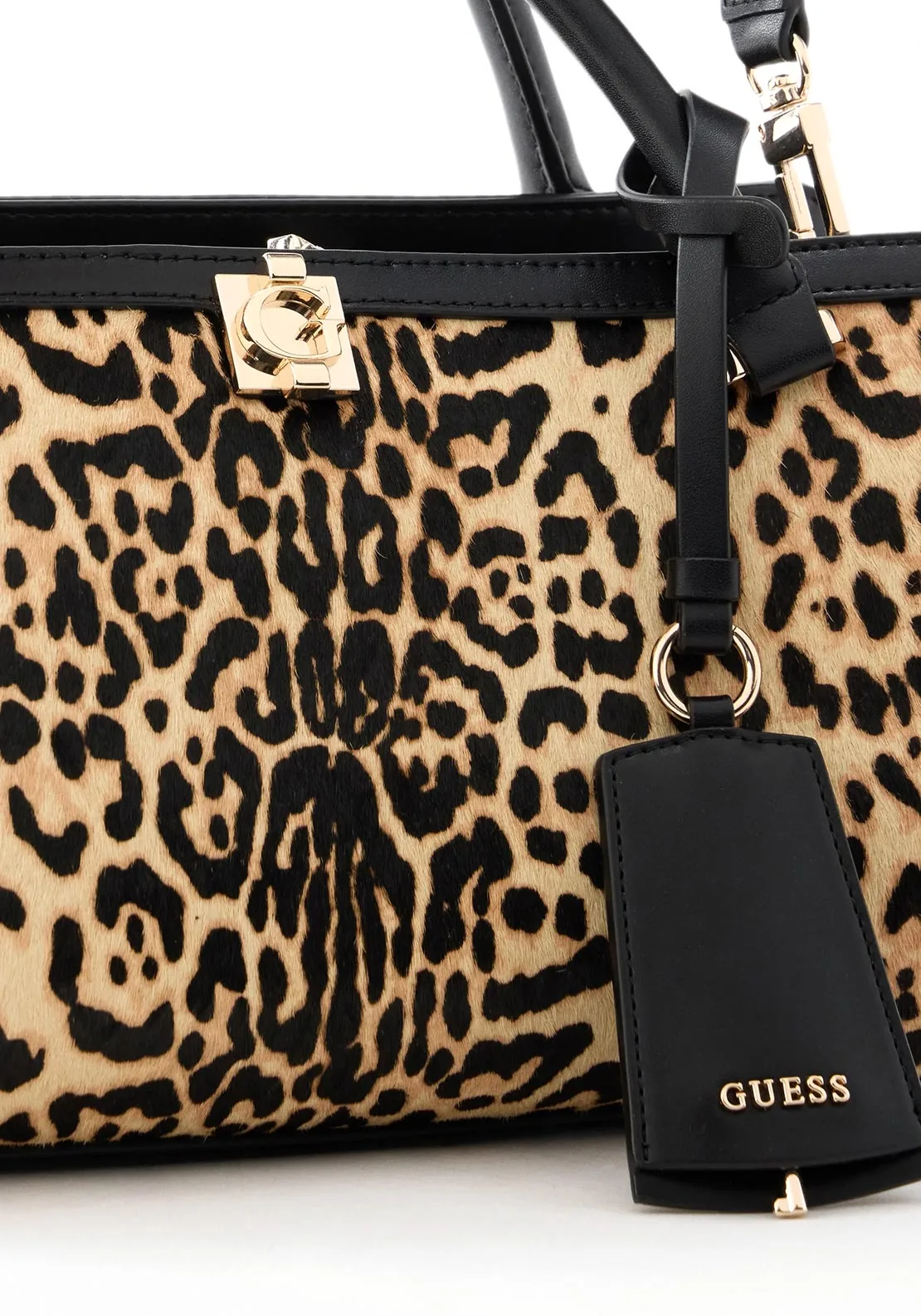 Guess Audrey Leopard Print Γυναικεία Τσάντα Χειρός 3 Guess Audrey Leopard Print Γυναικεία Τσάντα Χειρός - Image 3