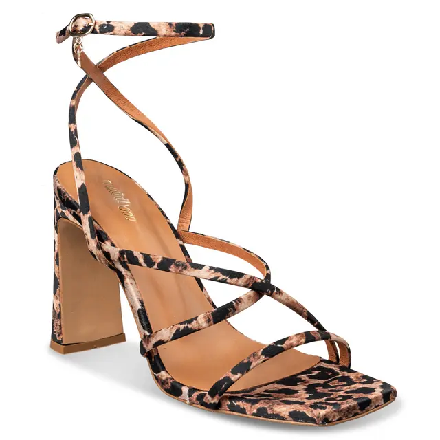 Mairiboo for Envie Leopard Print Πέδιλο με Δέσιμο στον Αστράγαλο 2 Mairiboo for Envie Leopard Print Πέδιλο με Δέσιμο στον Αστράγαλο - Image 2