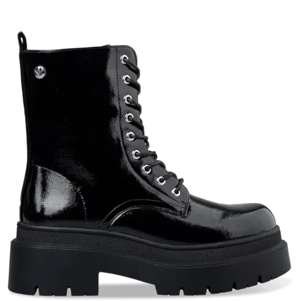 ENVIE – Γυναικεία Μποτάκια Μαύρα Λουστρίνι