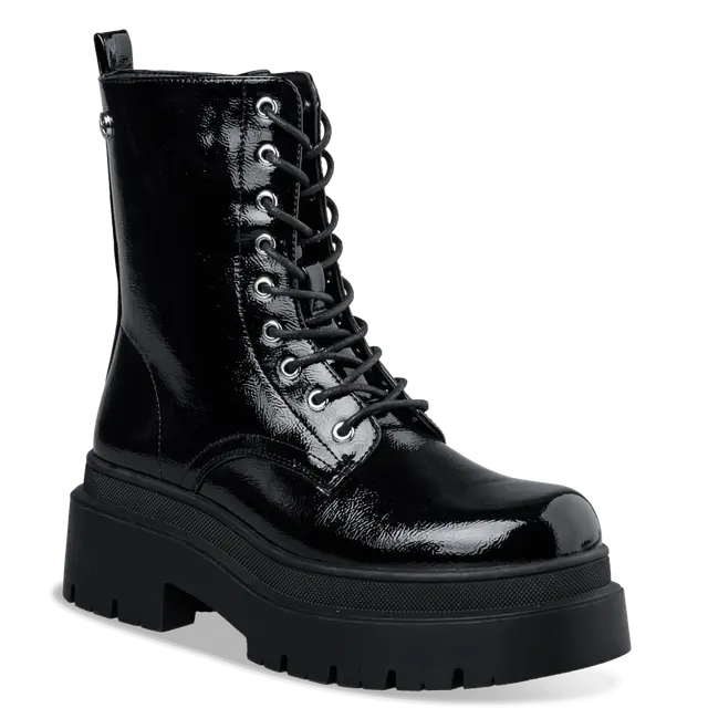 ENVIE – Γυναικεία Μποτάκια Μαύρα Λουστρίνι 4 ENVIE – Γυναικεία Μποτάκια Μαύρα Λουστρίνι - Image 4