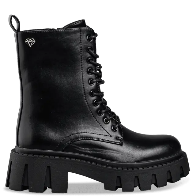 Μποτάκι Envie Μαύρο – Γυναικείο Chunky Μποτάκι με Κορδόνια 1 Μποτάκι Envie Μαύρο – Γυναικείο Chunky Μποτάκι με Κορδόνια