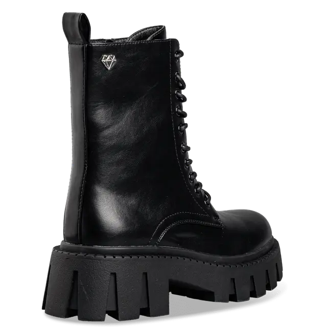 Μποτάκι Envie Μαύρο – Γυναικείο Chunky Μποτάκι με Κορδόνια 3 Μποτάκι Envie Μαύρο – Γυναικείο Chunky Μποτάκι με Κορδόνια - Image 3