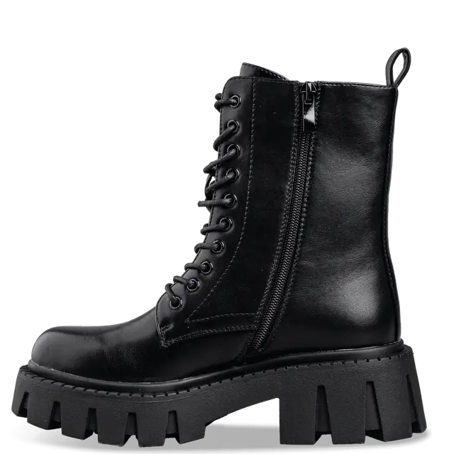 Μποτάκι Envie Μαύρο – Γυναικείο Chunky Μποτάκι με Κορδόνια 4 Μποτάκι Envie Μαύρο – Γυναικείο Chunky Μποτάκι με Κορδόνια - Image 4