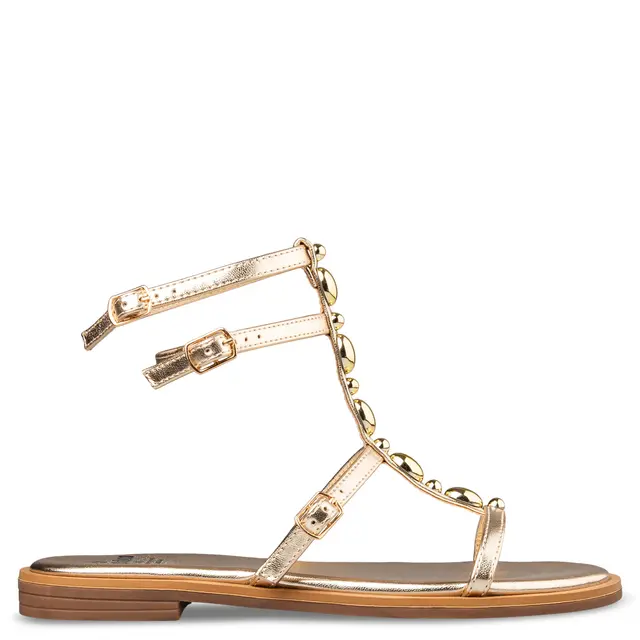 Mairiboo for Envie Χρυσά Gladiator Σανδάλια με Χρυσές Λεπτομέρειες 1 Mairiboo for Envie Χρυσά Gladiator Σανδάλια με Χρυσές Λεπτομέρειες