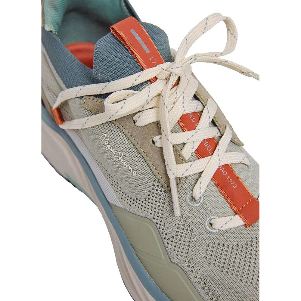 Pepe Jeans Cromer Club Ανδρικά Sneakers Μπεζ/Πράσινο 5 Pepe Jeans Cromer Club Ανδρικά Sneakers Μπεζ/Πράσινο - Image 5