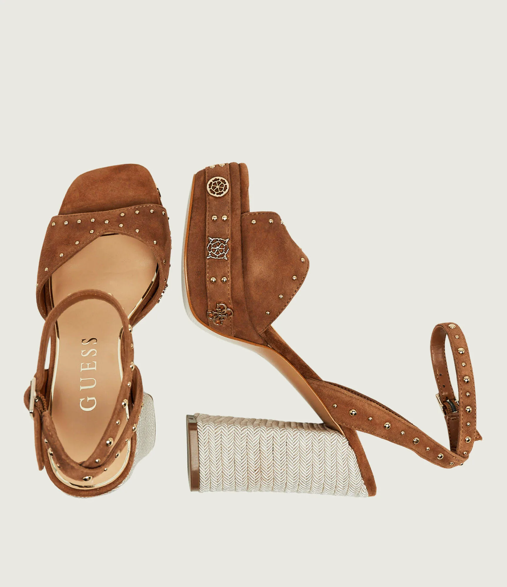 GUESS Γυναικεία Suede Πέδιλα 4 GUESS Γυναικεία Suede Πέδιλα - Image 4